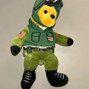 Team Beans Authentic Armed Forces 9" Air Force Plush Bear Unity